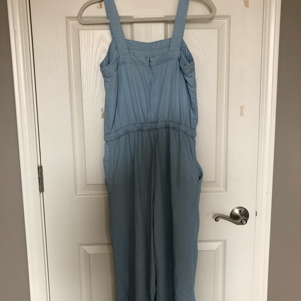 Ann Taylor LOFT chambray jumpsuit